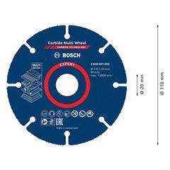 Disco de Corte 110mm Expert Carbide Multi Weel BOSCH / REF. 2608901200-000